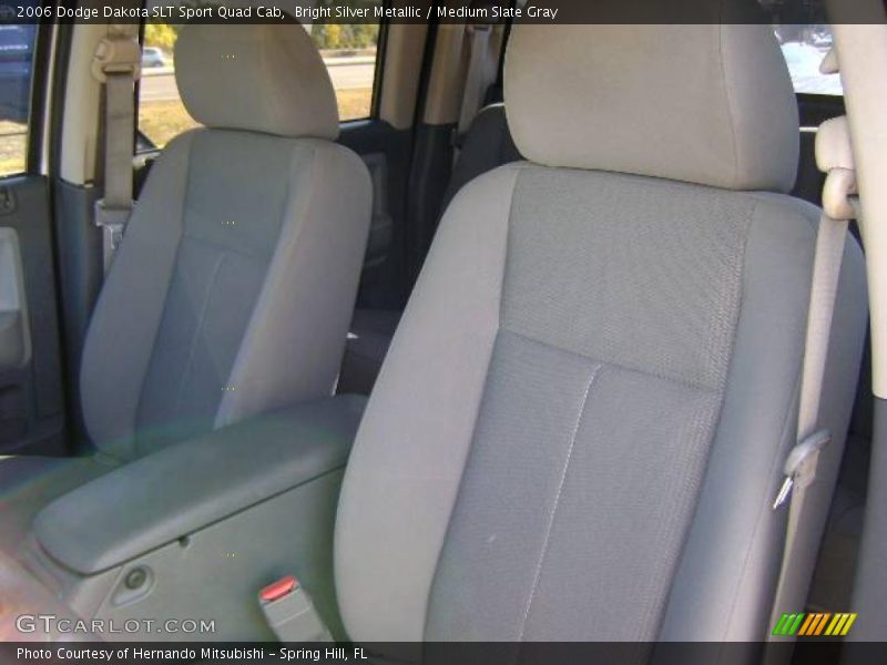 Bright Silver Metallic / Medium Slate Gray 2006 Dodge Dakota SLT Sport Quad Cab