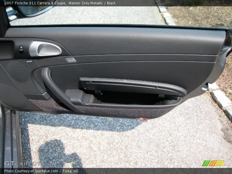 Meteor Grey Metallic / Black 2007 Porsche 911 Carrera 4 Coupe