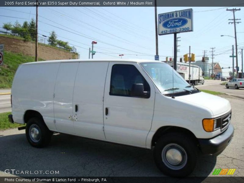 Oxford White / Medium Flint 2005 Ford E Series Van E350 Super Duty Commercial