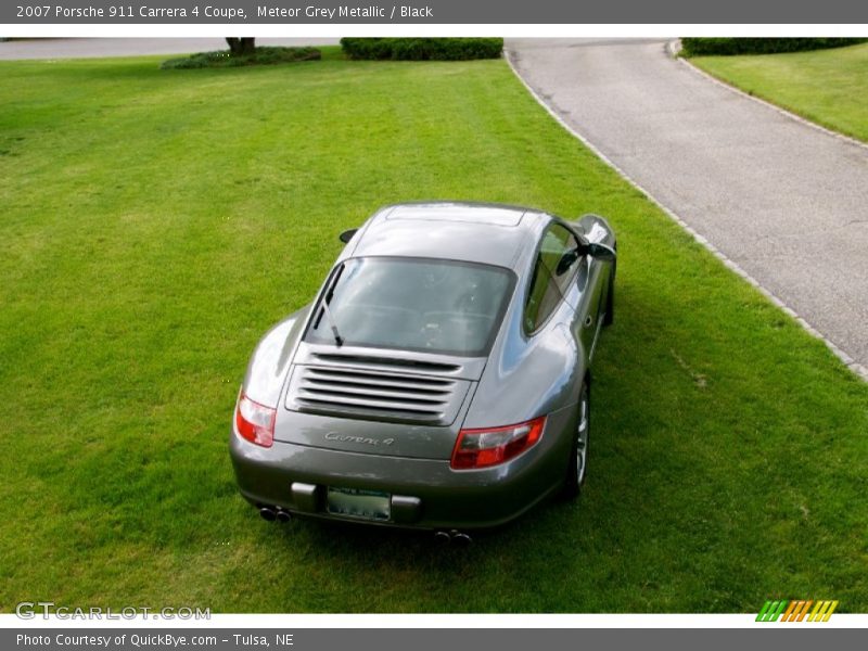 Meteor Grey Metallic / Black 2007 Porsche 911 Carrera 4 Coupe
