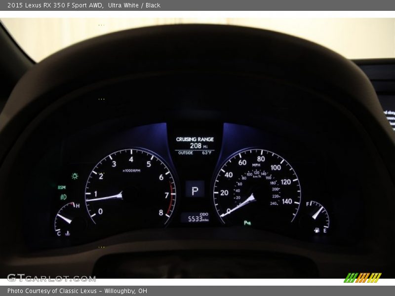  2015 RX 350 F Sport AWD 350 F Sport AWD Gauges