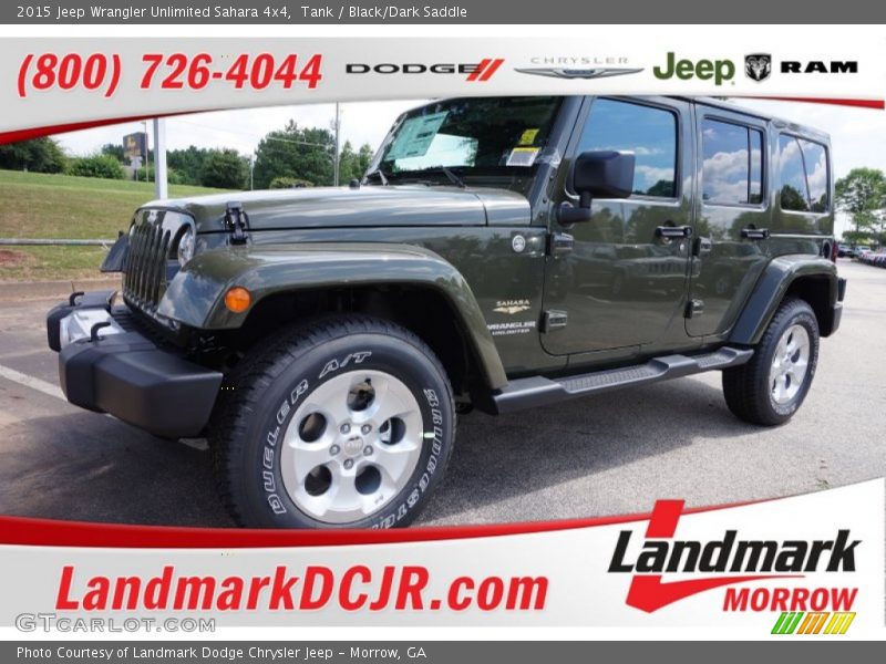 Tank / Black/Dark Saddle 2015 Jeep Wrangler Unlimited Sahara 4x4