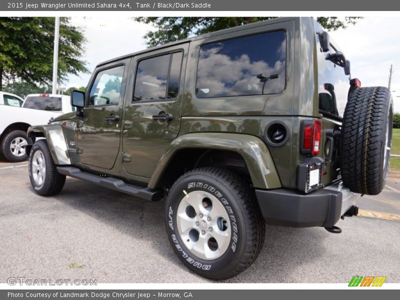 Tank / Black/Dark Saddle 2015 Jeep Wrangler Unlimited Sahara 4x4