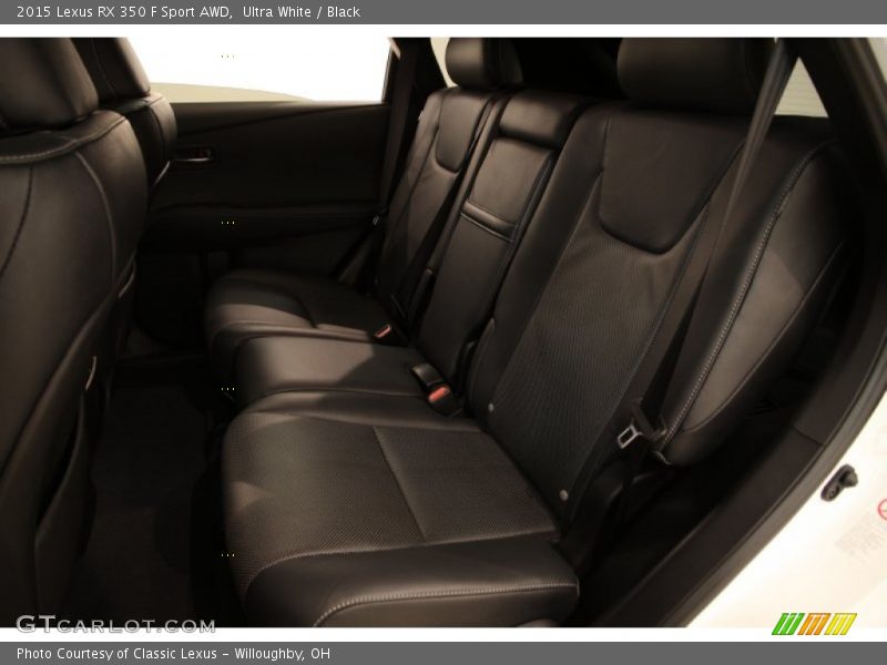 Rear Seat of 2015 RX 350 F Sport AWD