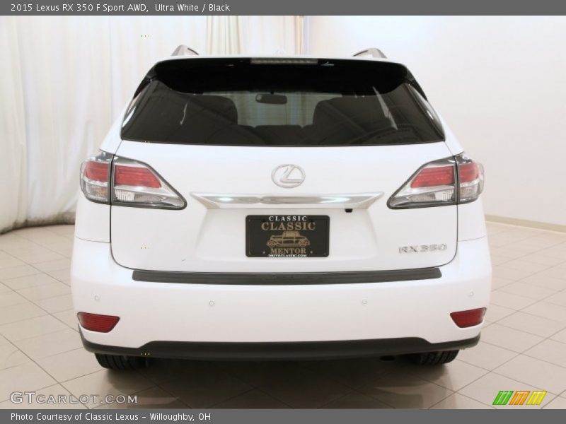 Ultra White / Black 2015 Lexus RX 350 F Sport AWD