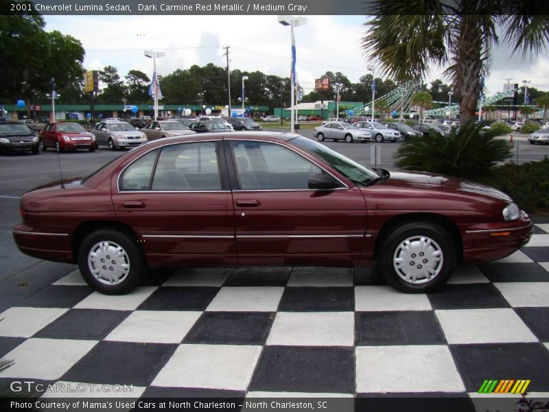Dark Carmine Red Metallic / Medium Gray 2001 Chevrolet Lumina Sedan