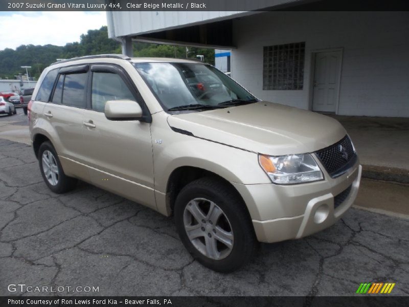 Clear Beige Metallic / Black 2007 Suzuki Grand Vitara Luxury 4x4