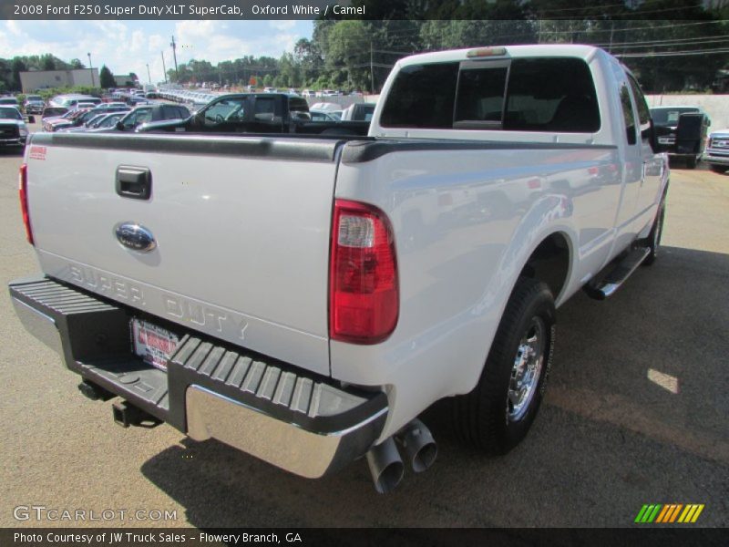 Oxford White / Camel 2008 Ford F250 Super Duty XLT SuperCab