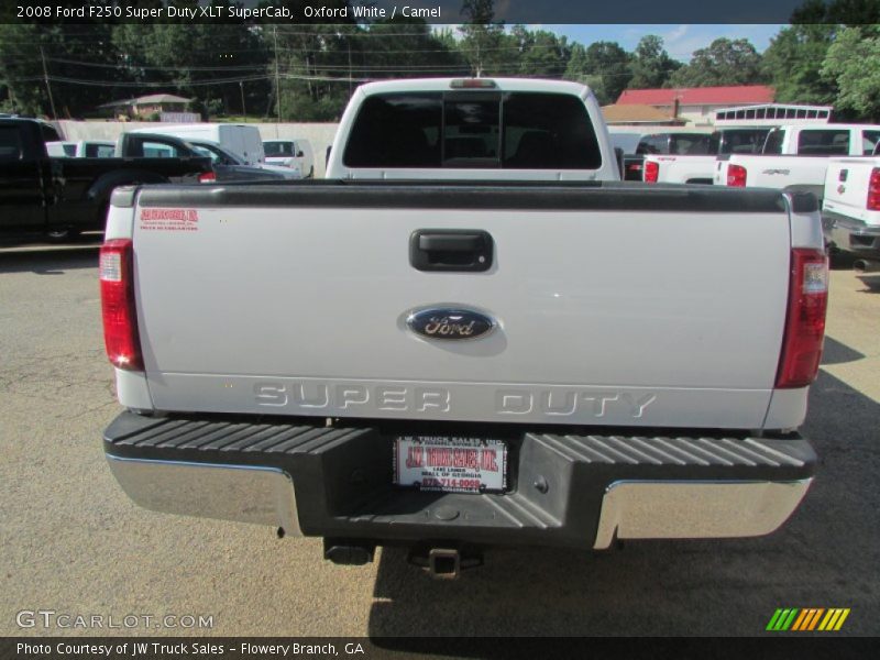 Oxford White / Camel 2008 Ford F250 Super Duty XLT SuperCab
