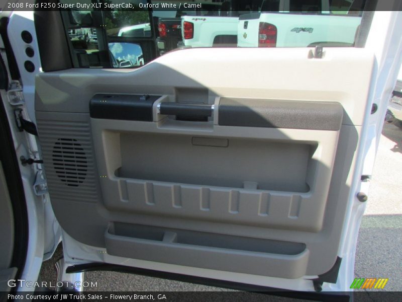 Oxford White / Camel 2008 Ford F250 Super Duty XLT SuperCab