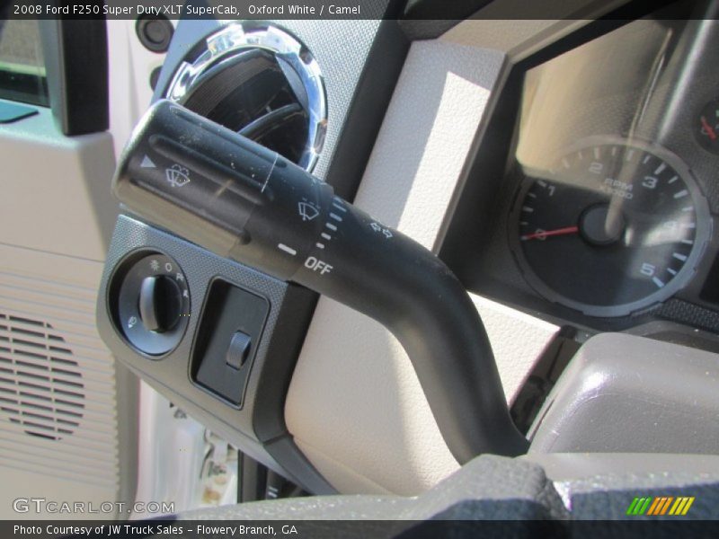 Oxford White / Camel 2008 Ford F250 Super Duty XLT SuperCab