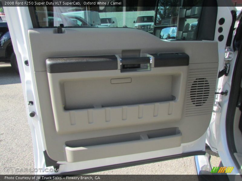 Oxford White / Camel 2008 Ford F250 Super Duty XLT SuperCab