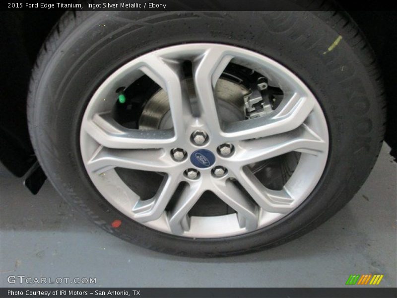 Ingot Silver Metallic / Ebony 2015 Ford Edge Titanium