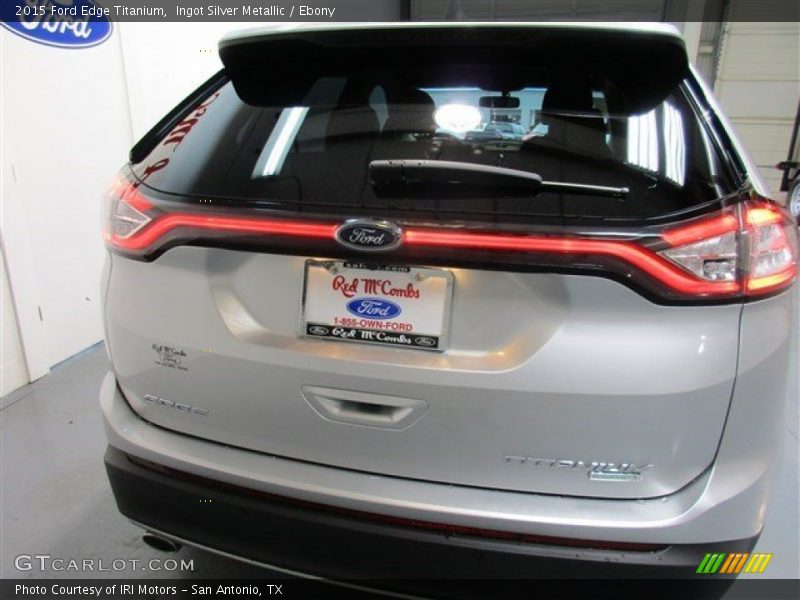 Ingot Silver Metallic / Ebony 2015 Ford Edge Titanium