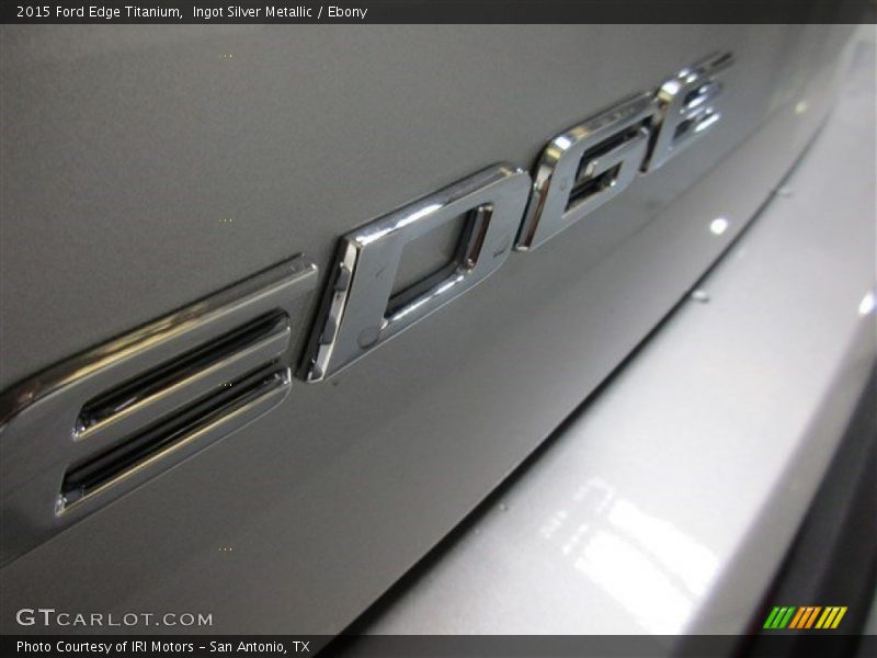 Ingot Silver Metallic / Ebony 2015 Ford Edge Titanium