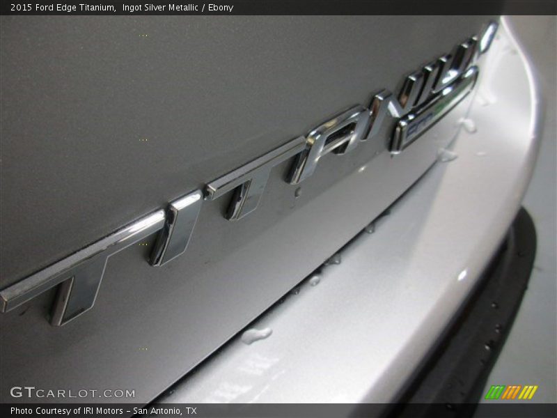 Ingot Silver Metallic / Ebony 2015 Ford Edge Titanium