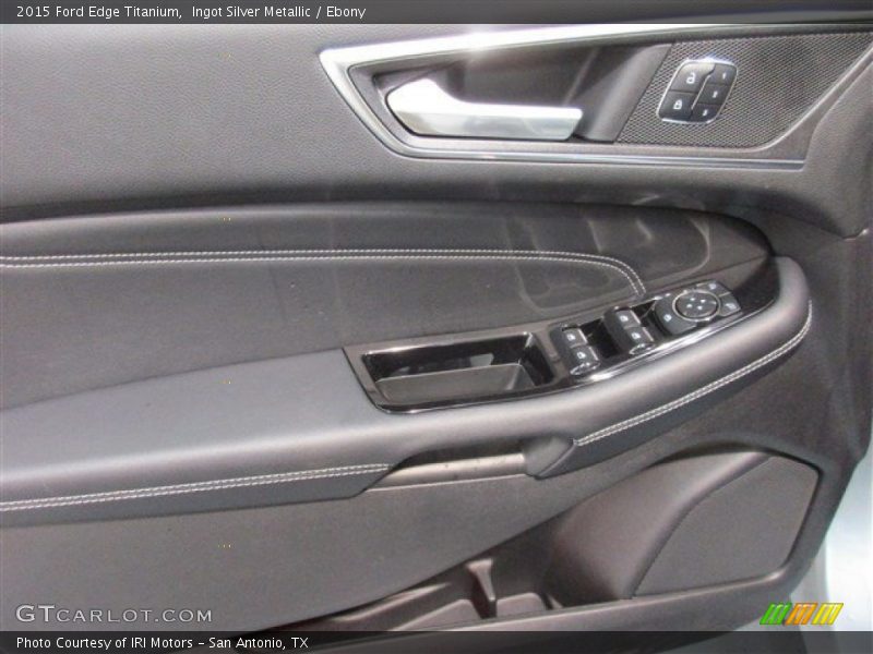 Ingot Silver Metallic / Ebony 2015 Ford Edge Titanium