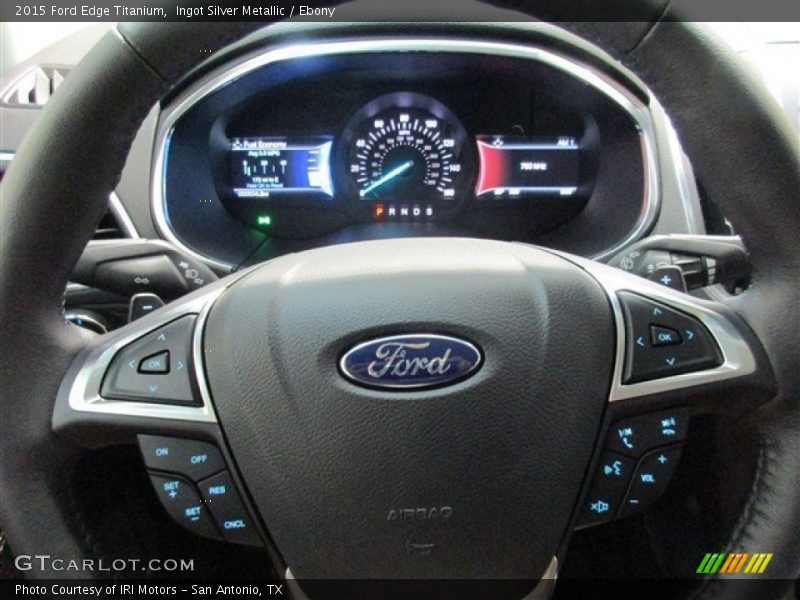 Ingot Silver Metallic / Ebony 2015 Ford Edge Titanium