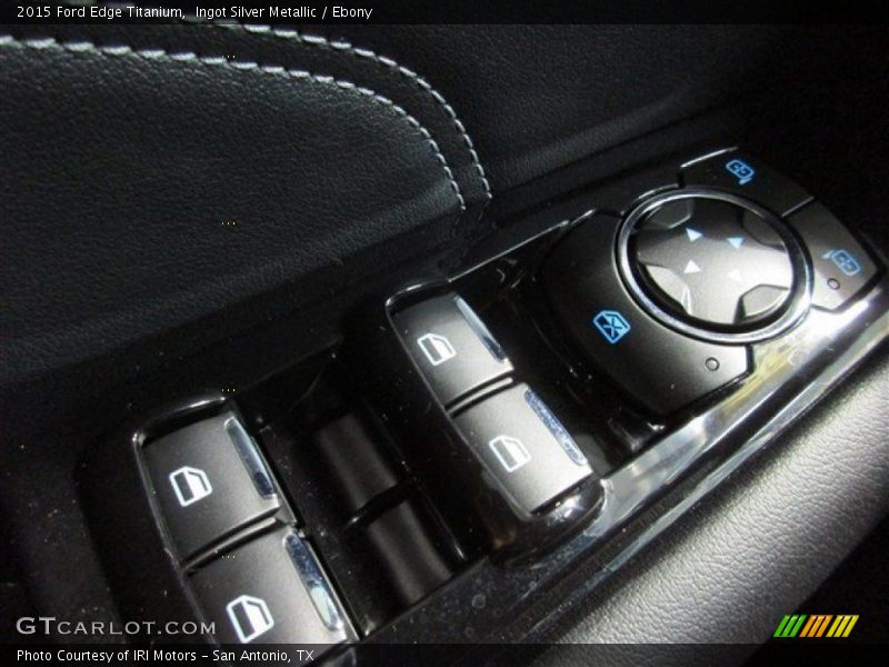 Ingot Silver Metallic / Ebony 2015 Ford Edge Titanium