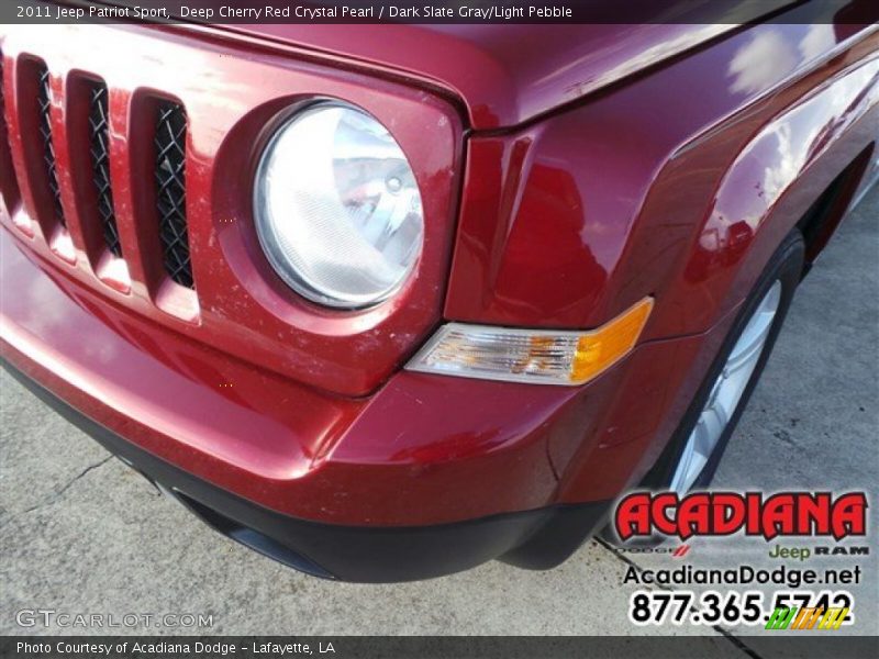 Deep Cherry Red Crystal Pearl / Dark Slate Gray/Light Pebble 2011 Jeep Patriot Sport