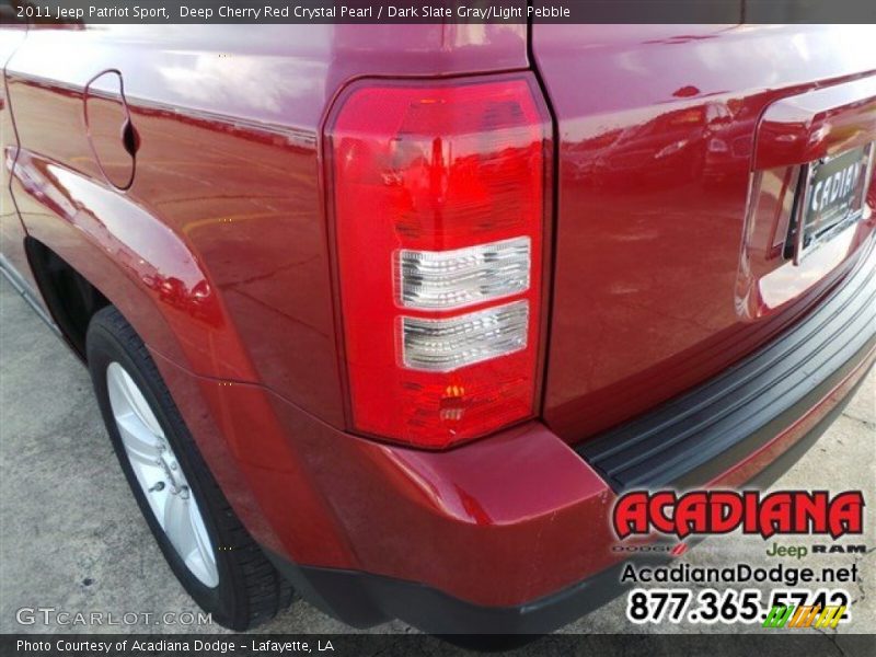 Deep Cherry Red Crystal Pearl / Dark Slate Gray/Light Pebble 2011 Jeep Patriot Sport