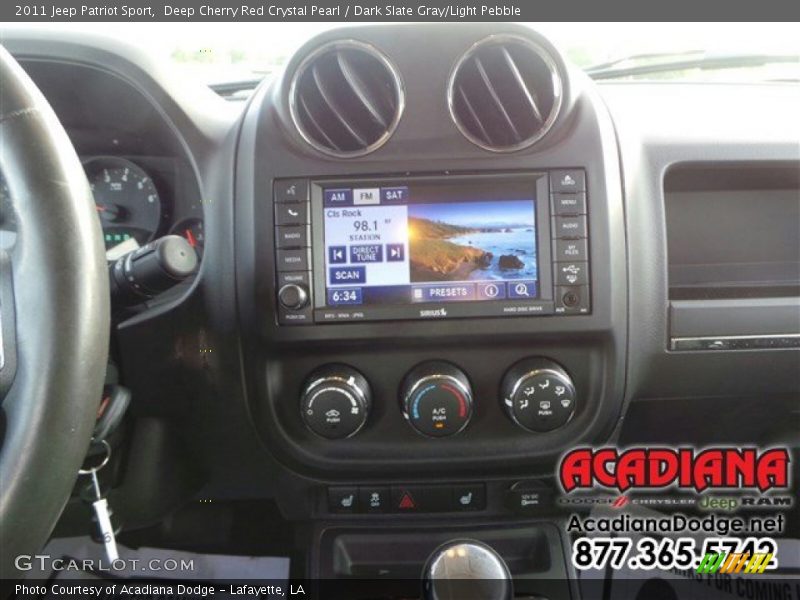 Deep Cherry Red Crystal Pearl / Dark Slate Gray/Light Pebble 2011 Jeep Patriot Sport