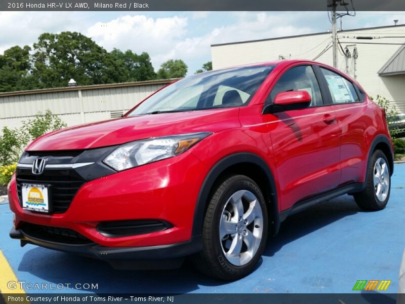 Milano Red / Black 2016 Honda HR-V LX AWD