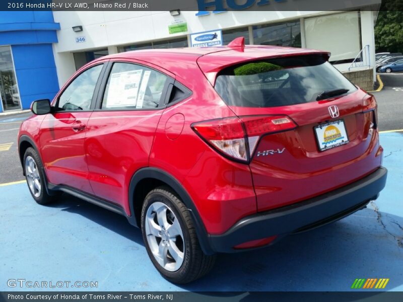 Milano Red / Black 2016 Honda HR-V LX AWD
