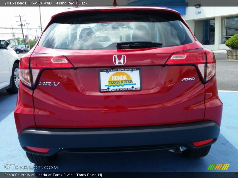 Milano Red / Black 2016 Honda HR-V LX AWD