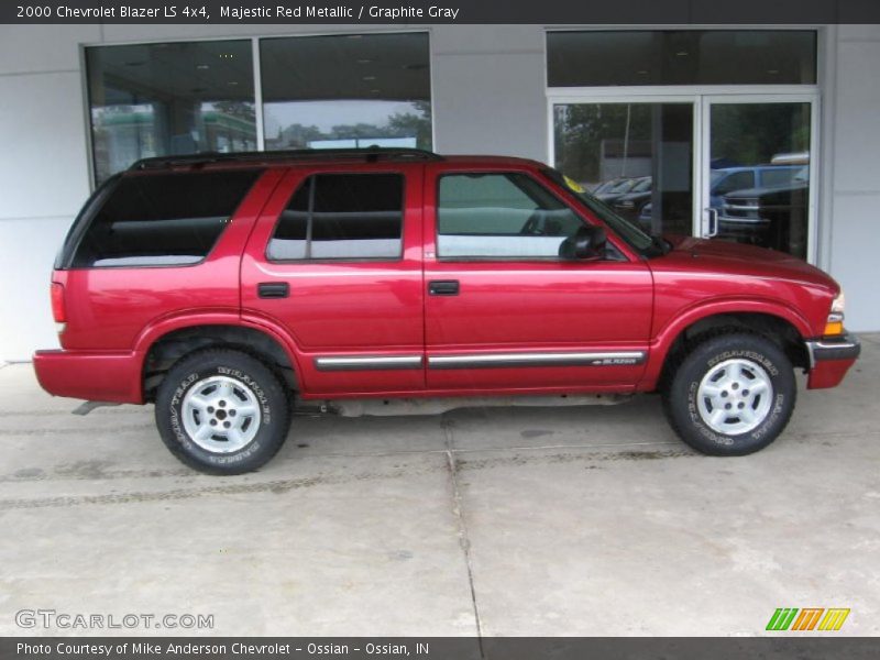 Majestic Red Metallic / Graphite Gray 2000 Chevrolet Blazer LS 4x4