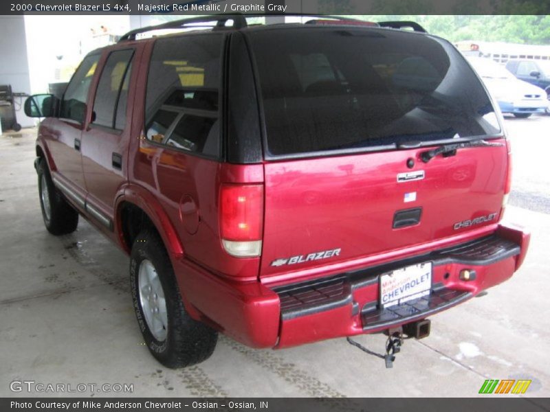 Majestic Red Metallic / Graphite Gray 2000 Chevrolet Blazer LS 4x4