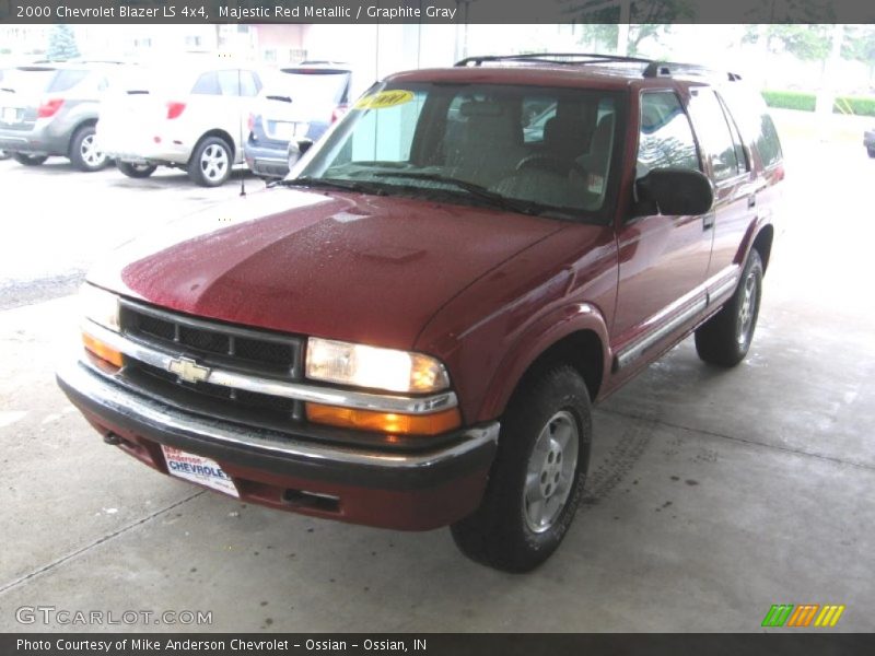 Majestic Red Metallic / Graphite Gray 2000 Chevrolet Blazer LS 4x4