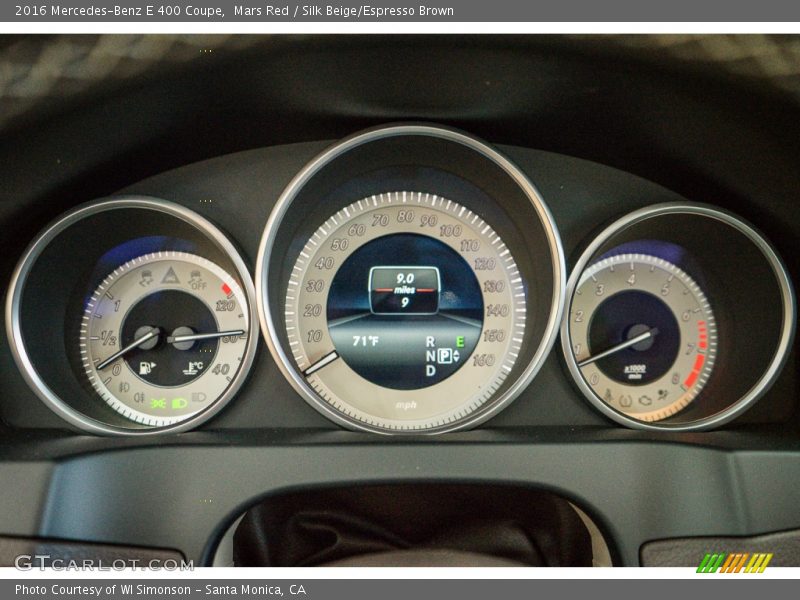  2016 E 400 Coupe 400 Coupe Gauges