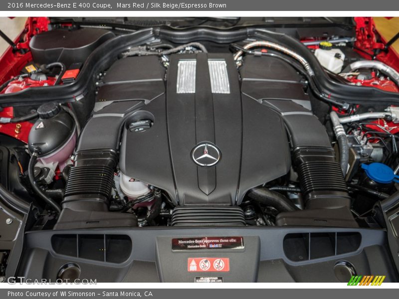  2016 E 400 Coupe Engine - 3.0 Liter DI biturbo DOHC 24-Valve VVT V6