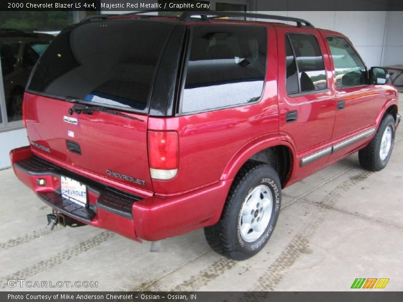 Majestic Red Metallic / Graphite Gray 2000 Chevrolet Blazer LS 4x4