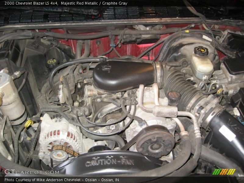 Majestic Red Metallic / Graphite Gray 2000 Chevrolet Blazer LS 4x4