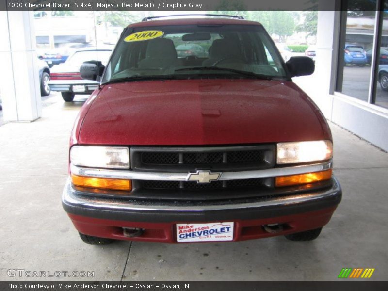 Majestic Red Metallic / Graphite Gray 2000 Chevrolet Blazer LS 4x4