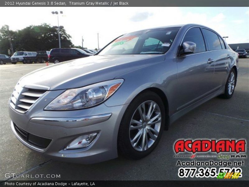 Titanium Gray Metallic / Jet Black 2012 Hyundai Genesis 3.8 Sedan