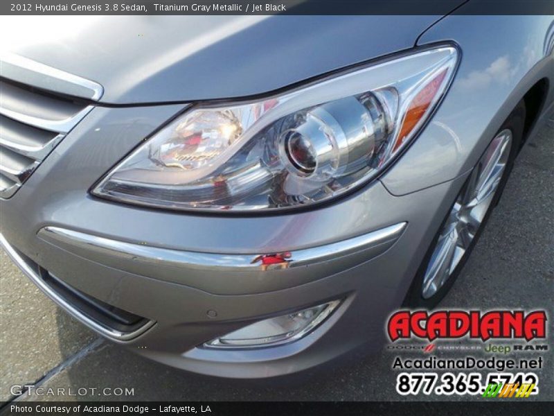 Titanium Gray Metallic / Jet Black 2012 Hyundai Genesis 3.8 Sedan