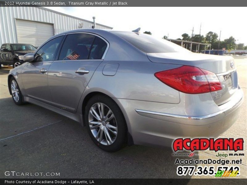 Titanium Gray Metallic / Jet Black 2012 Hyundai Genesis 3.8 Sedan