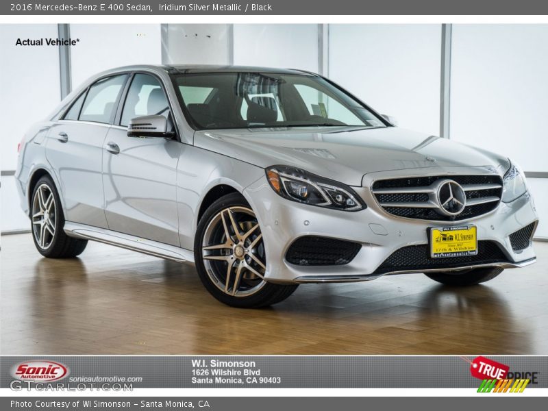 Iridium Silver Metallic / Black 2016 Mercedes-Benz E 400 Sedan