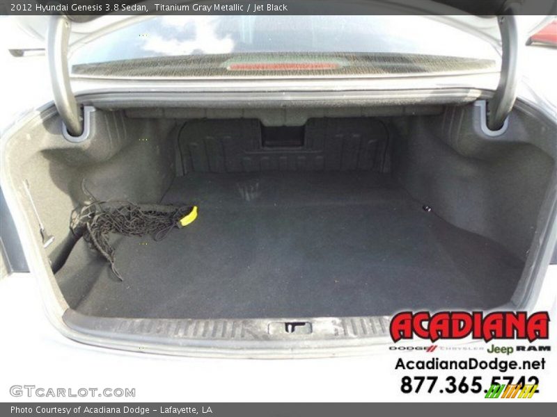 Titanium Gray Metallic / Jet Black 2012 Hyundai Genesis 3.8 Sedan