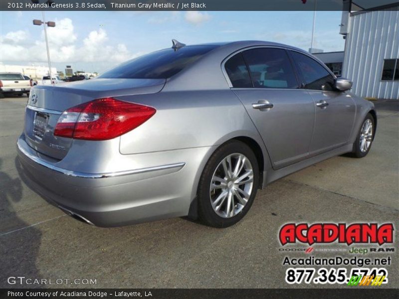 Titanium Gray Metallic / Jet Black 2012 Hyundai Genesis 3.8 Sedan