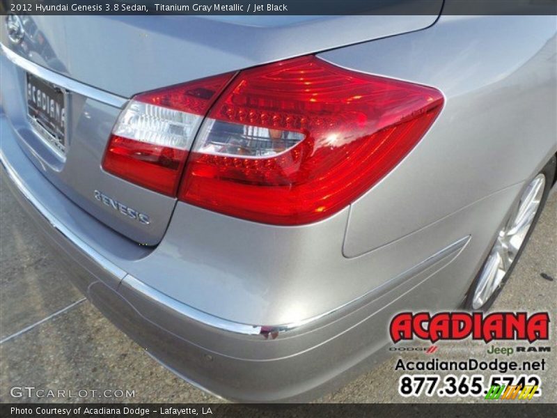 Titanium Gray Metallic / Jet Black 2012 Hyundai Genesis 3.8 Sedan