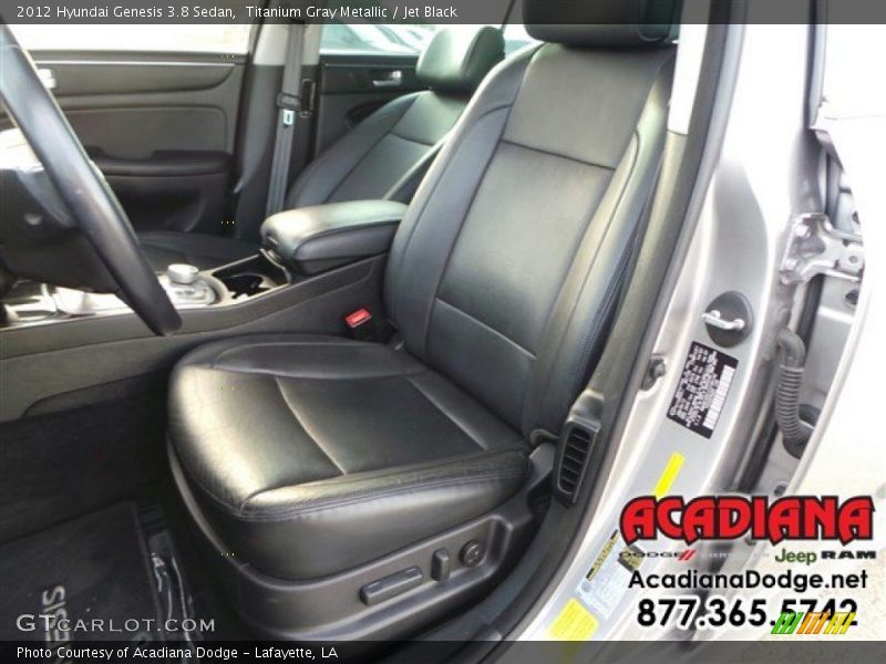 Titanium Gray Metallic / Jet Black 2012 Hyundai Genesis 3.8 Sedan