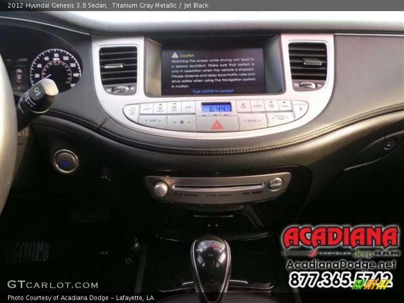 Titanium Gray Metallic / Jet Black 2012 Hyundai Genesis 3.8 Sedan