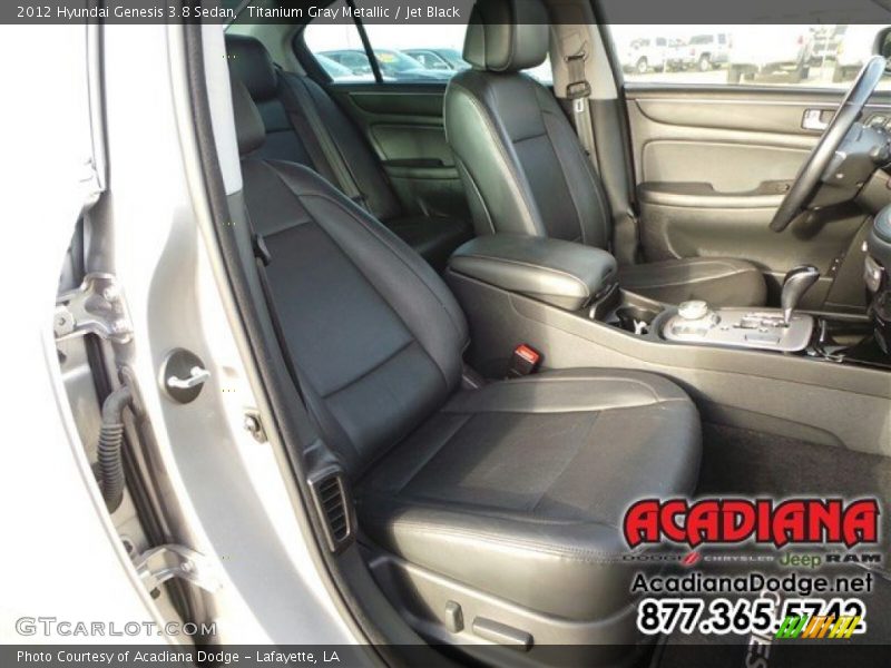 Titanium Gray Metallic / Jet Black 2012 Hyundai Genesis 3.8 Sedan