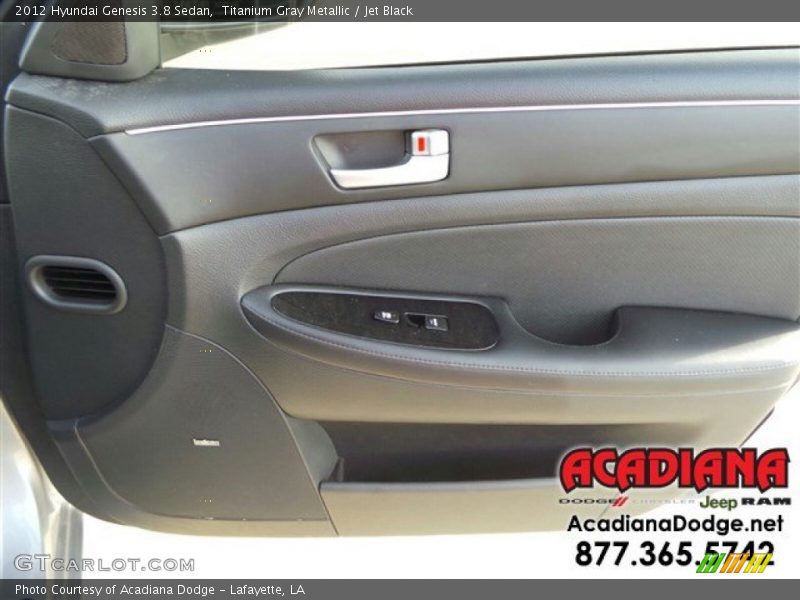 Titanium Gray Metallic / Jet Black 2012 Hyundai Genesis 3.8 Sedan