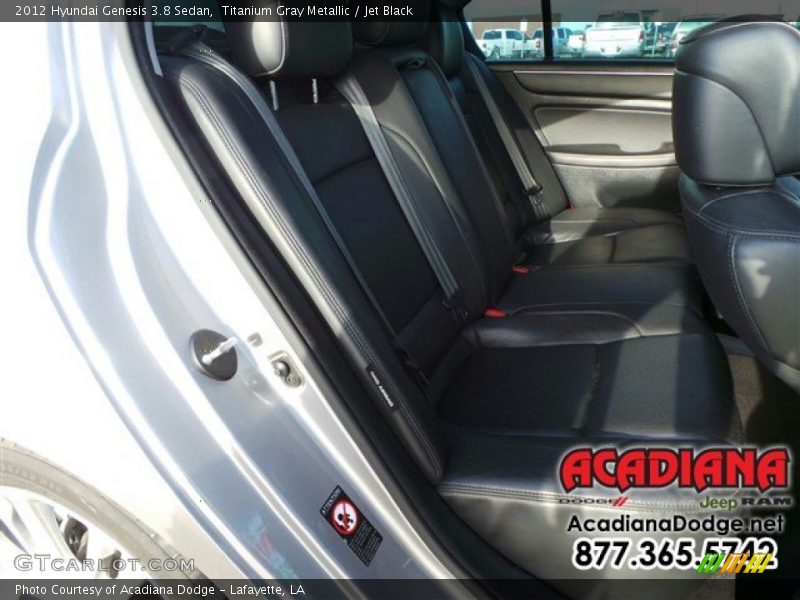 Titanium Gray Metallic / Jet Black 2012 Hyundai Genesis 3.8 Sedan