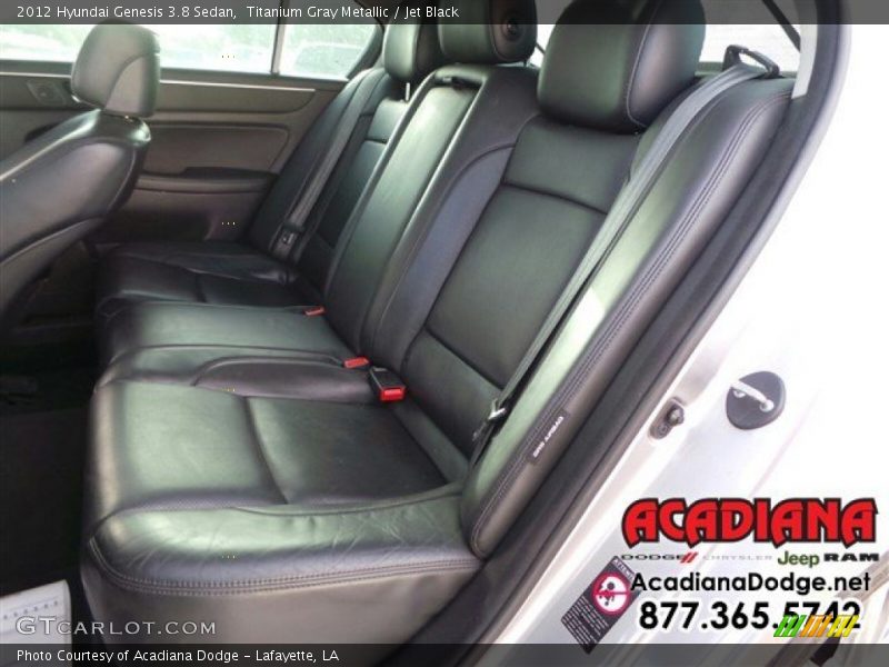Titanium Gray Metallic / Jet Black 2012 Hyundai Genesis 3.8 Sedan
